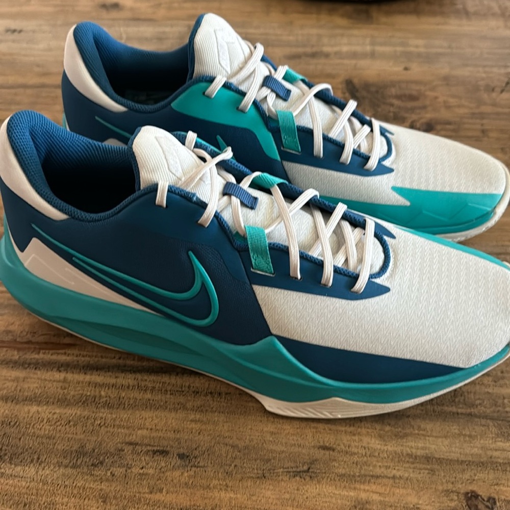 Nike Precision 6 Mens Basketball Shoes Blue White DD9535-008 Size 13